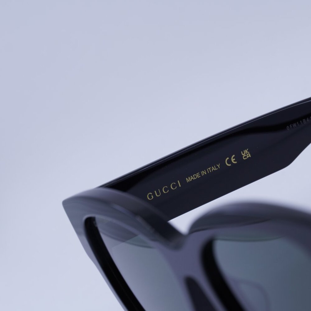 🕶️ New Gucci GG1550SK 001 Sunglasses - Black Frame, Grey Lenses - Picture 6 of 9